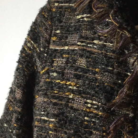 Women's Tweed Coat - Picture 3 of 4